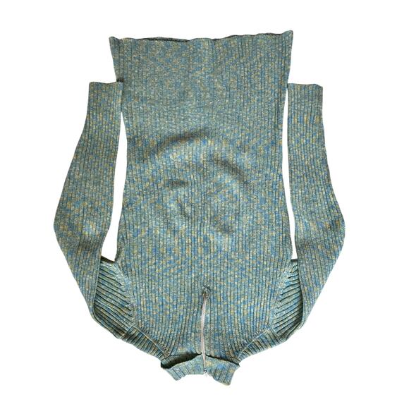 Vintage Erika Ribbed Knit Cardigan Pants Matching Set Lounge Made in Hong Kong S - Picture 6 of 7